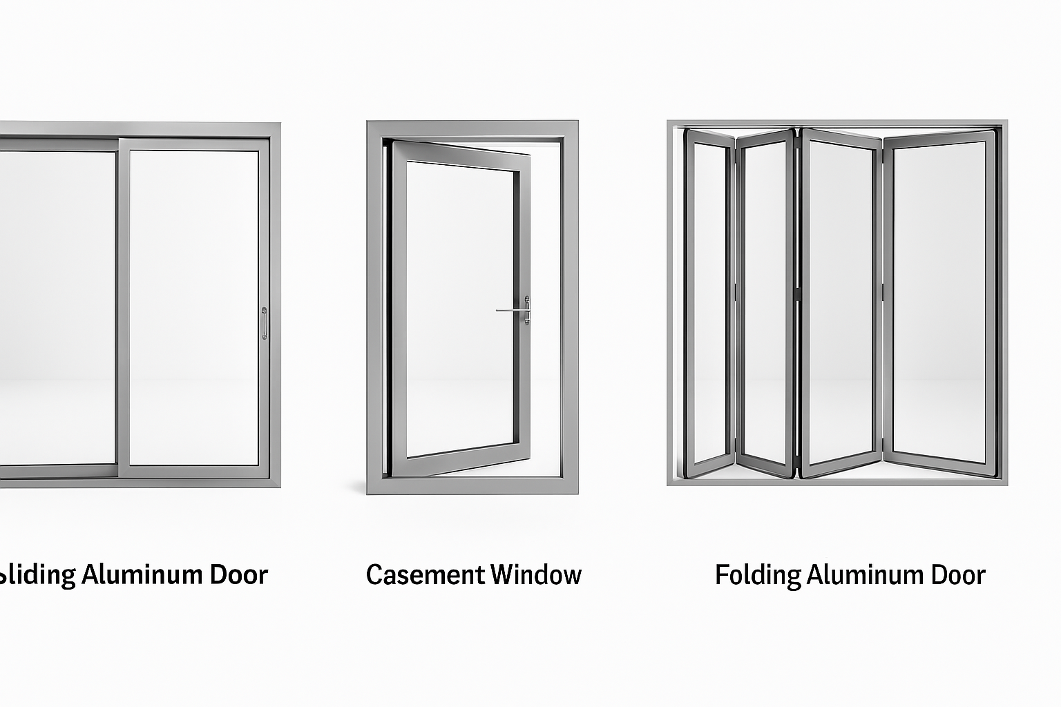 Casement window with clean lines